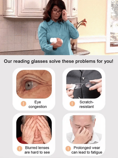 🎁Hot Sale👓Ultra Light Anti Blue Presbyopic Glasses✨