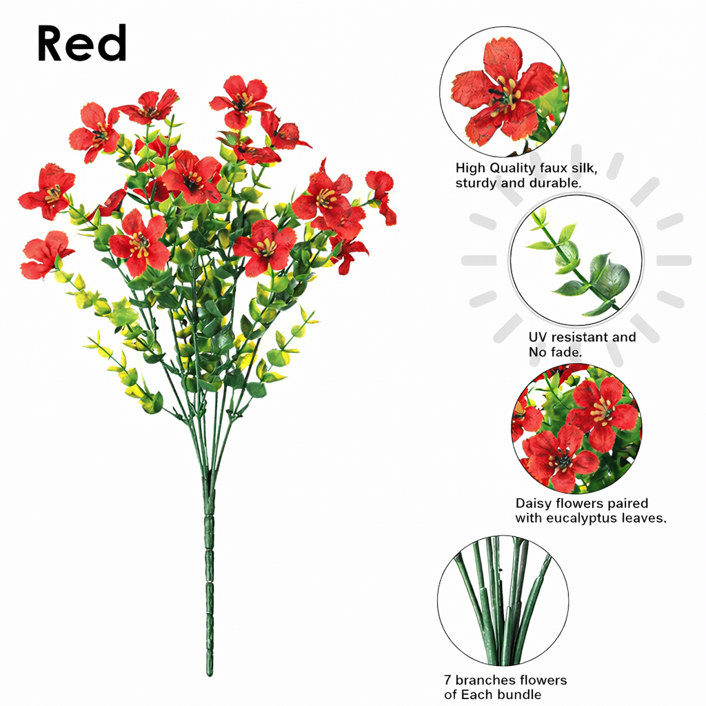 🔥Last Day 50% OFF🔥Realistic UV-Resistant Outdoor Flowers – Zero Maintenance