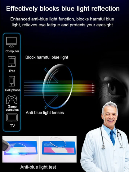 🎁Hot Sale👓Ultra Light Anti Blue Presbyopic Glasses✨