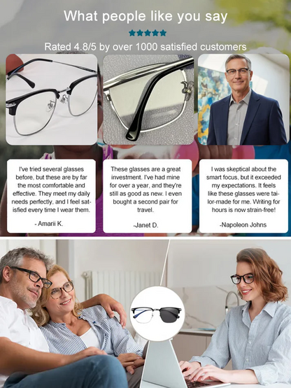 🎁Hot Sale👓Ultra Light Anti Blue Presbyopic Glasses✨