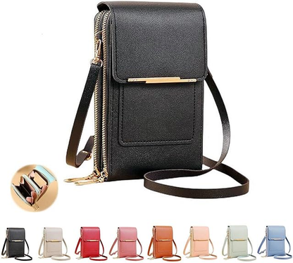 “Stay Safe and Stylish! The New Anti-Theft Leather Touchscreen Phone Bag Keeps Your Phone Secure!”