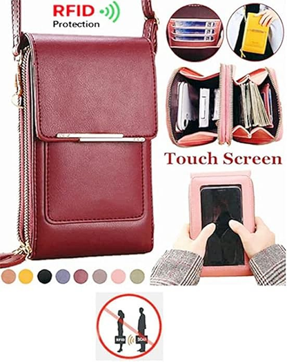“Stay Safe and Stylish! The New Anti-Theft Leather Touchscreen Phone Bag Keeps Your Phone Secure!”