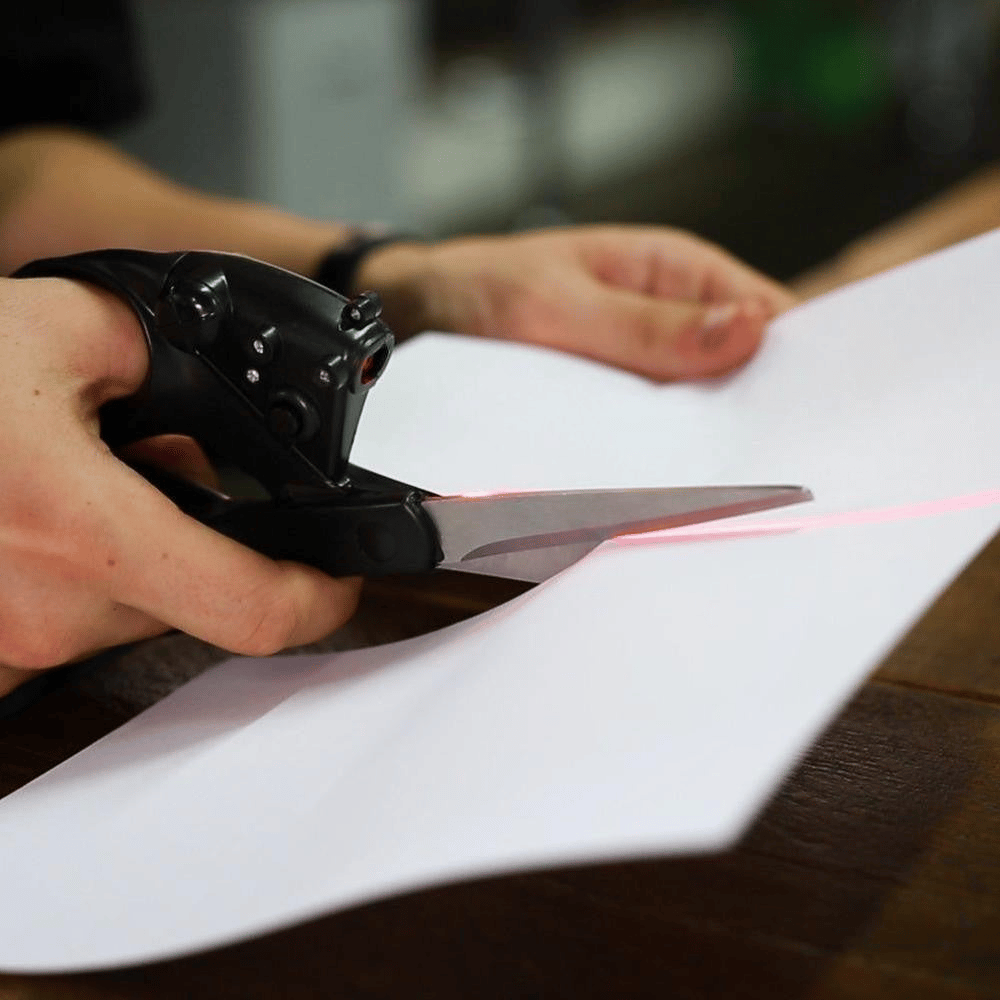 ✂️ Laser Scissors: Laser-guided multi-functional scissors for precise cutting