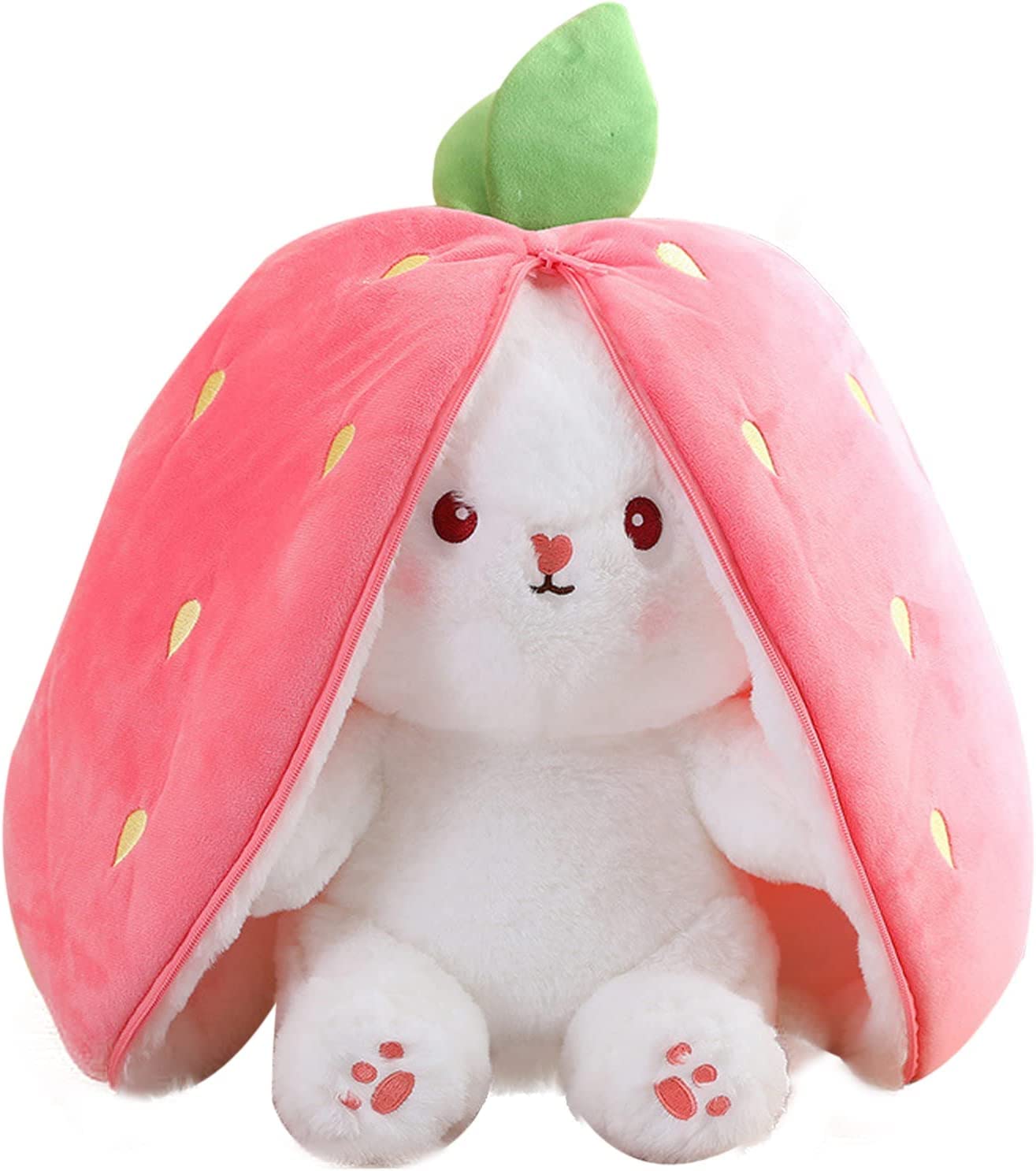 🐰Easter Early Sale 49% OFF🍓Strawberry Bunny Transformed into Little Rabbit🎀 Fruit Doll Plush Toy🐰