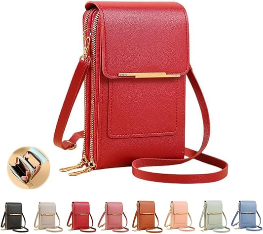 “Stay Safe and Stylish! The New Anti-Theft Leather Touchscreen Phone Bag Keeps Your Phone Secure!”