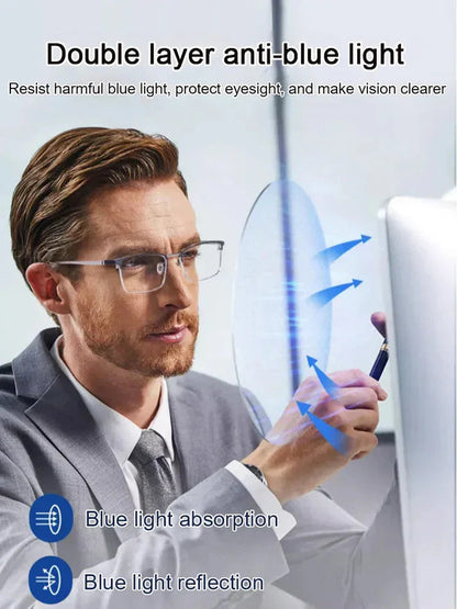 🎁Hot Sale👓Ultra Light Anti Blue Presbyopic Glasses✨