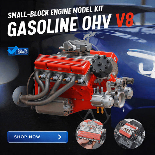 🎉Last Day Promotion 76% OFF + FREE SHIPPING🔥 - Gasoline OHV V8 Small-block Engine Model Kits