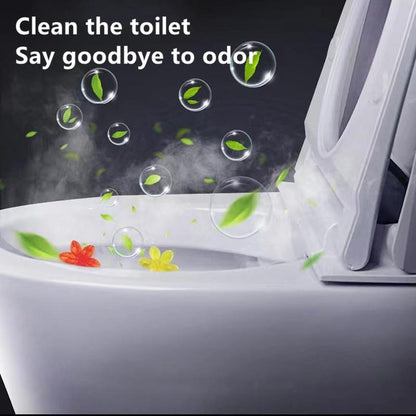 Toilet cleaning gel stamps, with a refreshing floral scent.