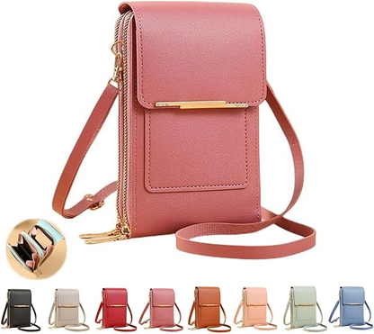 “Stay Safe and Stylish! The New Anti-Theft Leather Touchscreen Phone Bag Keeps Your Phone Secure!”