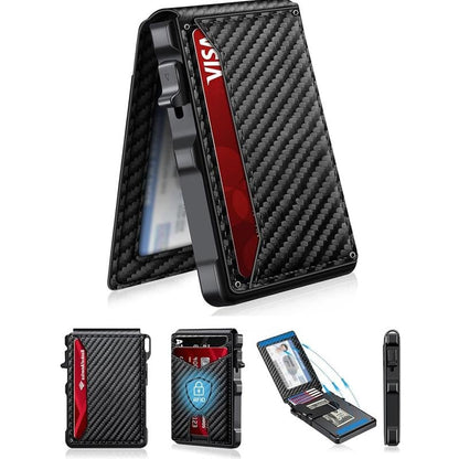 🎁 The perfect gift for your husband or father – the ultimate smart pop-up wallet: slim, secure, and RFID-blocking