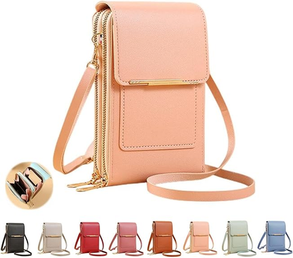 “Stay Safe and Stylish! The New Anti-Theft Leather Touchscreen Phone Bag Keeps Your Phone Secure!”