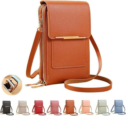 “Stay Safe and Stylish! The New Anti-Theft Leather Touchscreen Phone Bag Keeps Your Phone Secure!”