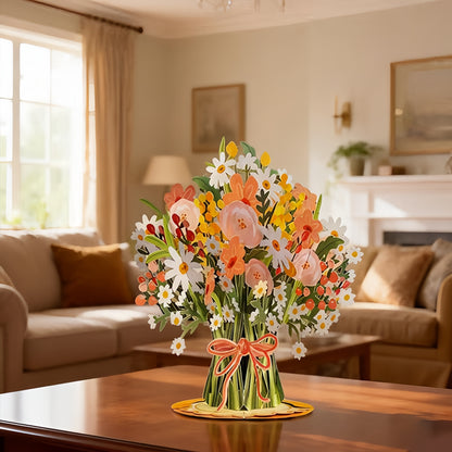 💌Forever-Blooming 3D Flower Pop-Up Card– Personalized Love Message & Everlasting Bloom
