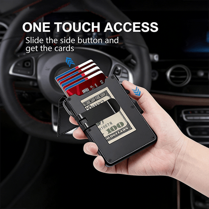 🎁 The perfect gift for your husband or father – the ultimate smart pop-up wallet: slim, secure, and RFID-blocking