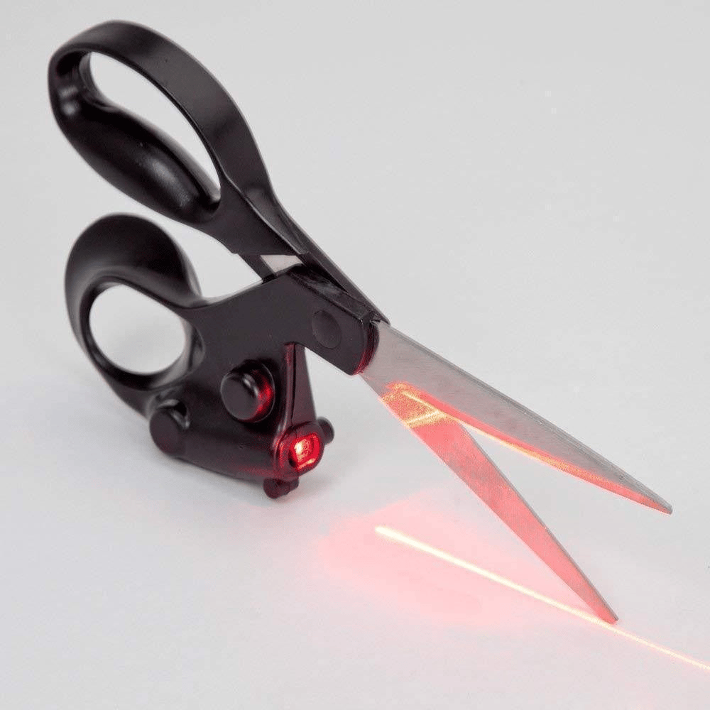 ✂️ Laser Scissors: Laser-guided multi-functional scissors for precise cutting