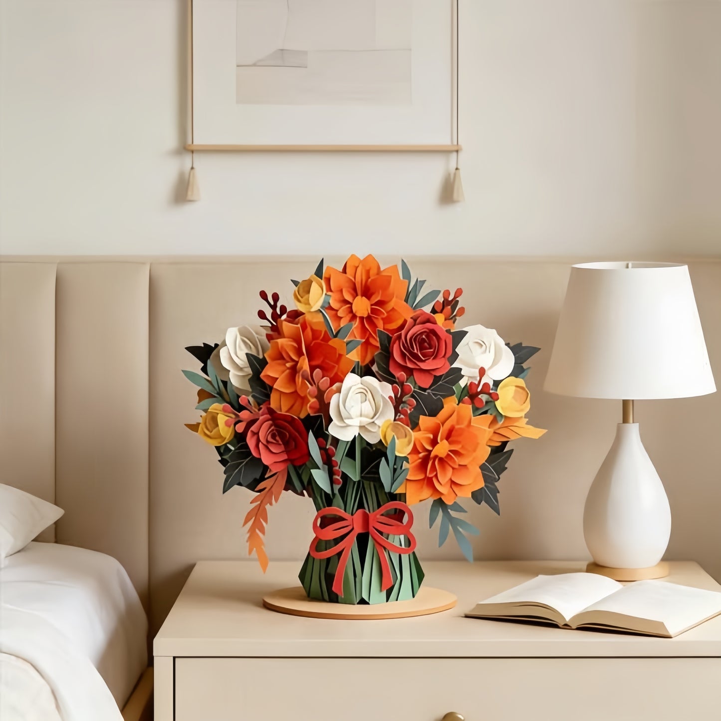 💌Forever-Blooming 3D Flower Pop-Up Card– Personalized Love Message & Everlasting Bloom