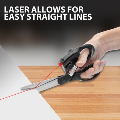 ✂️ Laser Scissors: Laser-guided multi-functional scissors for precise cutting