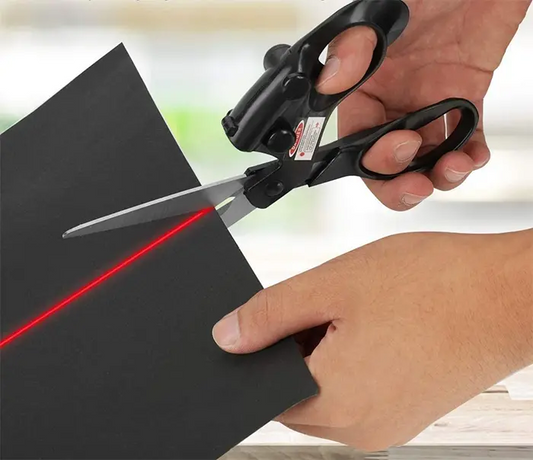 ✂️ Laser Scissors: Laser-guided multi-functional scissors for precise cutting